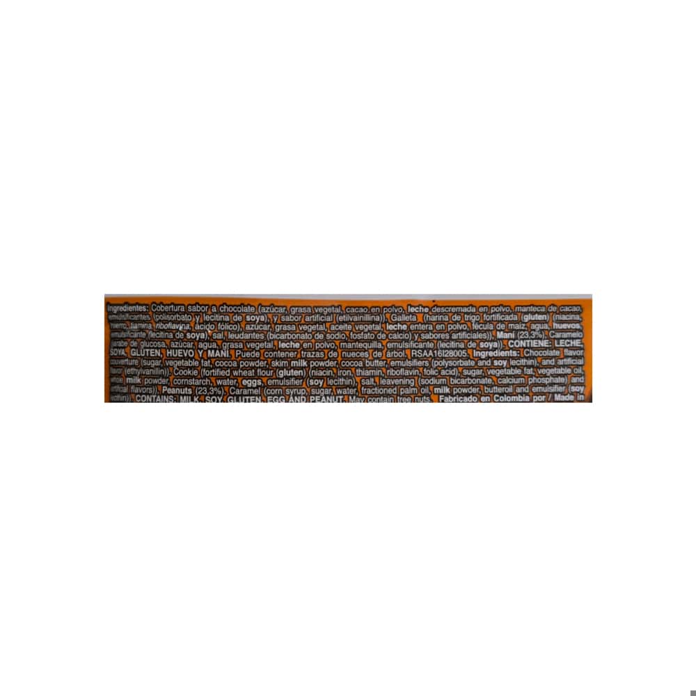 Combo de galleta cubierta sabor a chocolate con caramelo y maní (12 x 60 g) - Miniatura 3