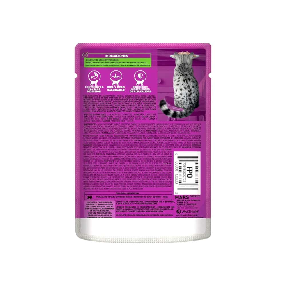 Comida para gatos adultos filletes de pescado blanco Whiskas (85 g / 2.99 oz) - Miniatura 4