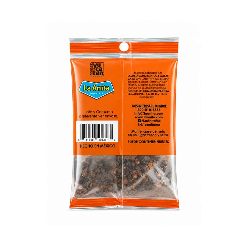 Pimienta negra en grano La Anita (10 g) - Miniatura 2