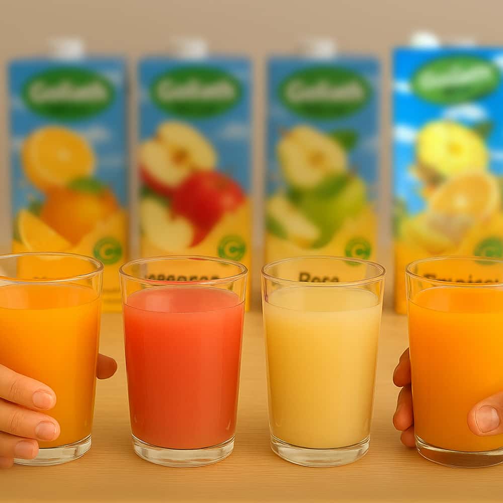 Jugos mixtos sabor manzana, pera, naranja y tropical Goliath - Miniatura 4