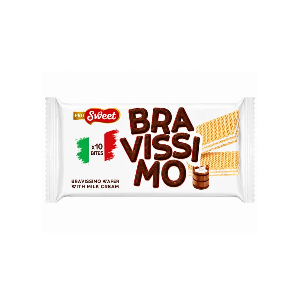 Oblea con crema de leche Bravissimo Pro Sweet (50 g / 1.76 oz) - Miniatura 1