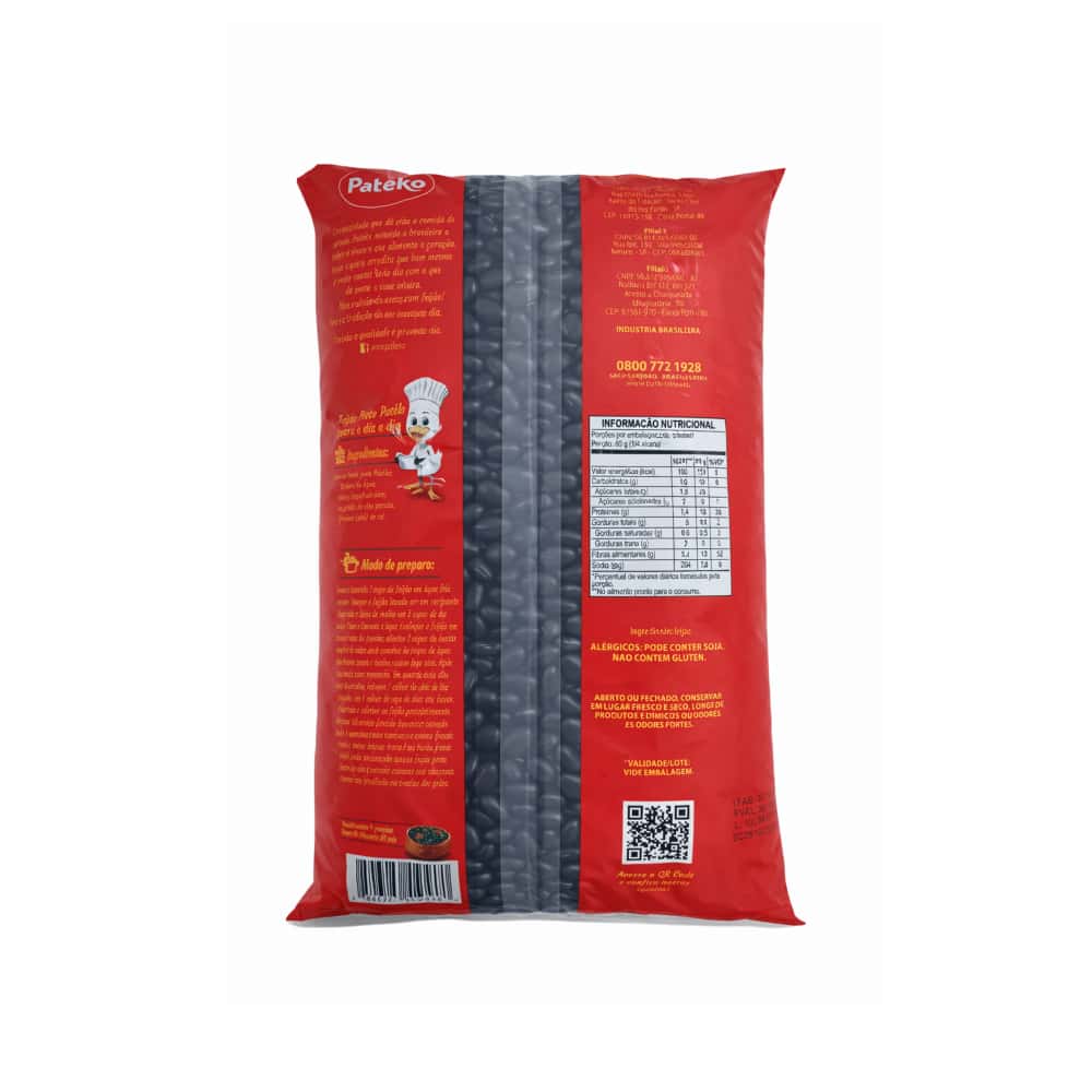 Frijoles negros Patéko (2 x 1 kg / 2.2 lb) - Miniatura 5