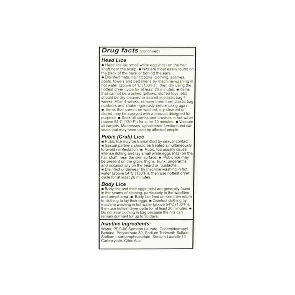 Champú antipiojos con peine Licex (4 oz / 118 ml) - Miniatura 4