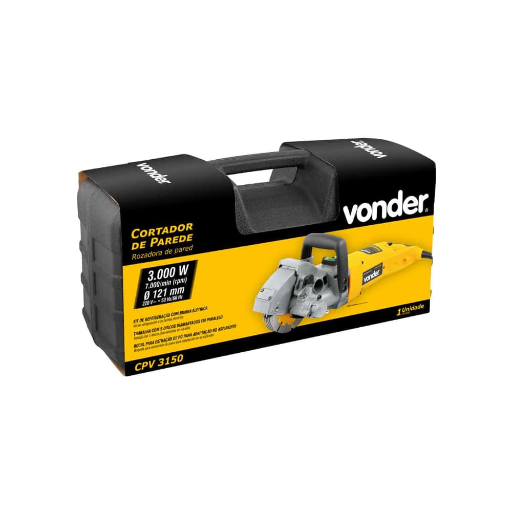 Cortadora/rozadora eléctrica de pared de 220 V CPV3150 Vonder - Miniatura 4