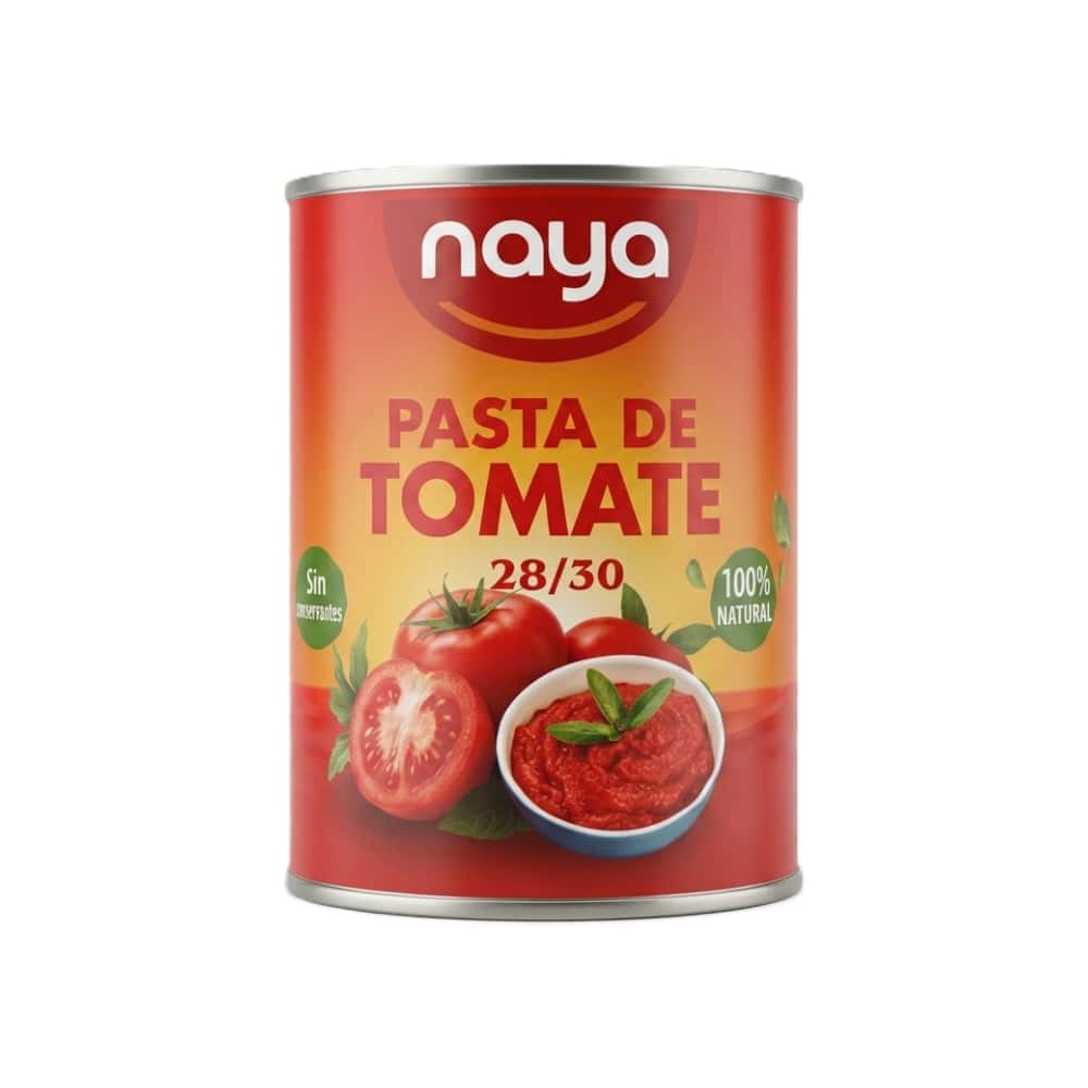 Pasta de tomate doble concentrada Naya (400 g / 14.11 oz) - Miniatura 4