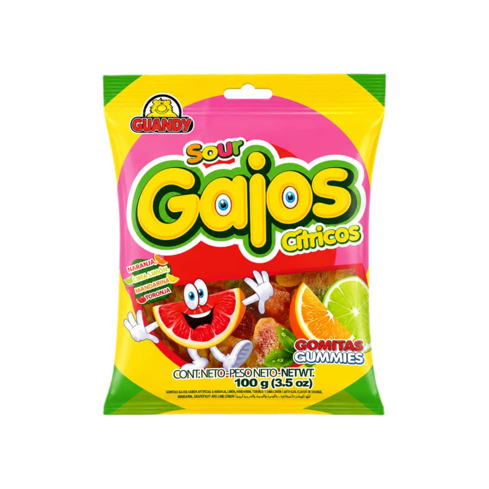 Gomitas con sabores cítricos Guandy (100 g / 3.53 oz) - Miniatura 1