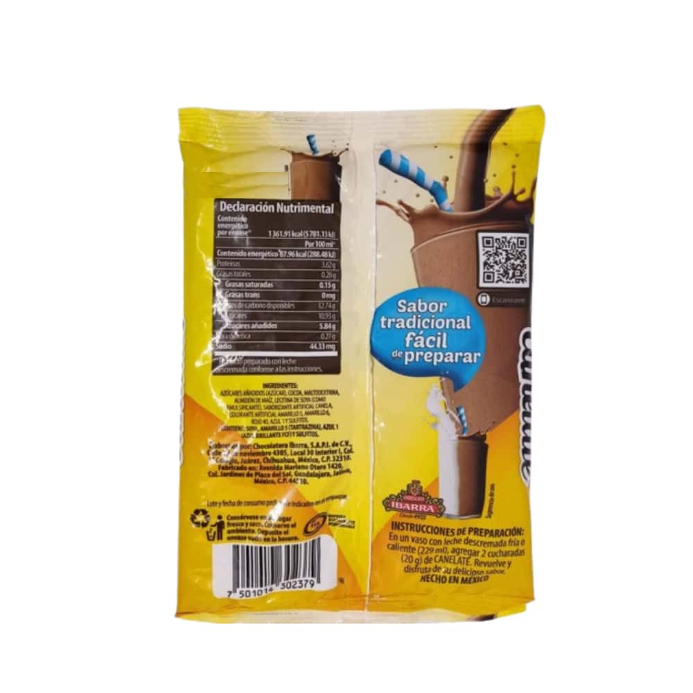 Polvo instantáneo para preparar bebida sabor chocolate y canela Canelate (167 g / 5.9 oz) - Miniatura 5