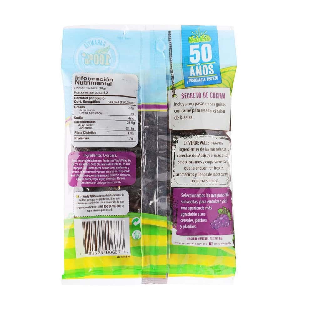 Uva pasa Verde Valle (150 g / 5.3 oz) - Miniatura 2