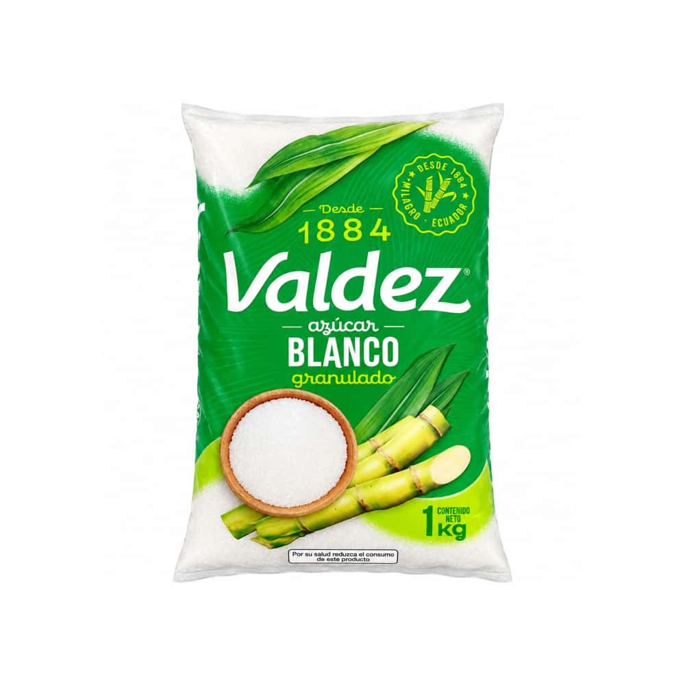 Azúcar blanca granulada Valdez (1 kg / 2.2 lb) - Miniatura 1