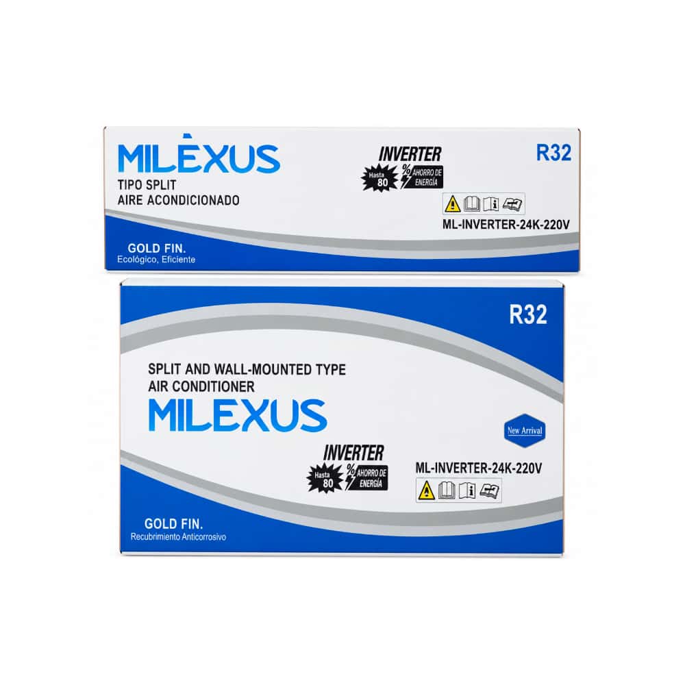 Aire acondicionado tipo split inverter de 2 tonelada Milexus ML-INVERTER-24K-220V - Miniatura 3