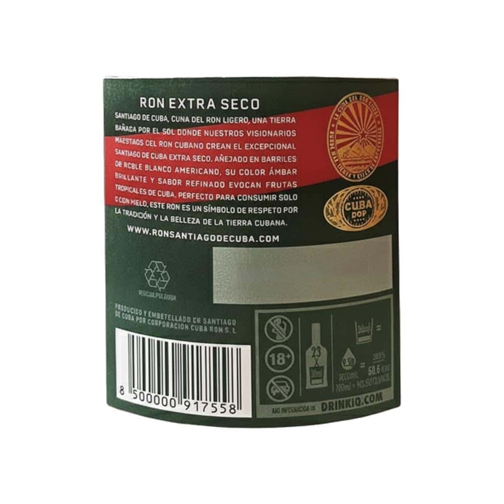 Ron Extra Seco Santiago de Cuba (700 ml) - Miniatura 3