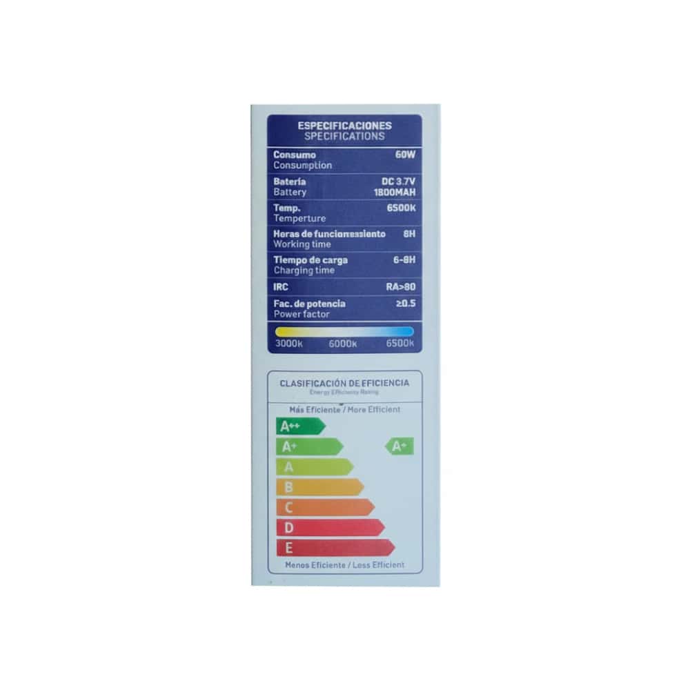 Lámpara Led recargable 60 W Angell Light - Miniatura 2