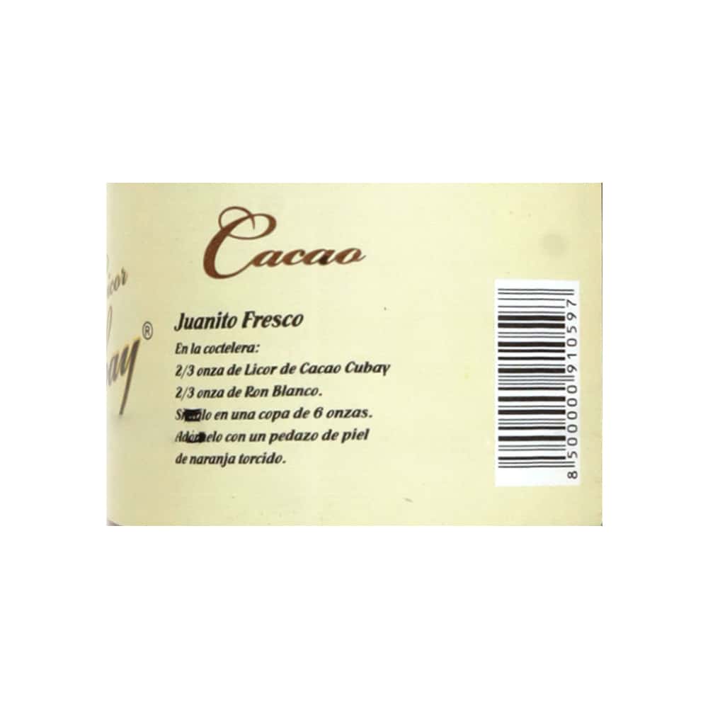 Licor de cacao Cubay (700 ml) - Miniatura 3