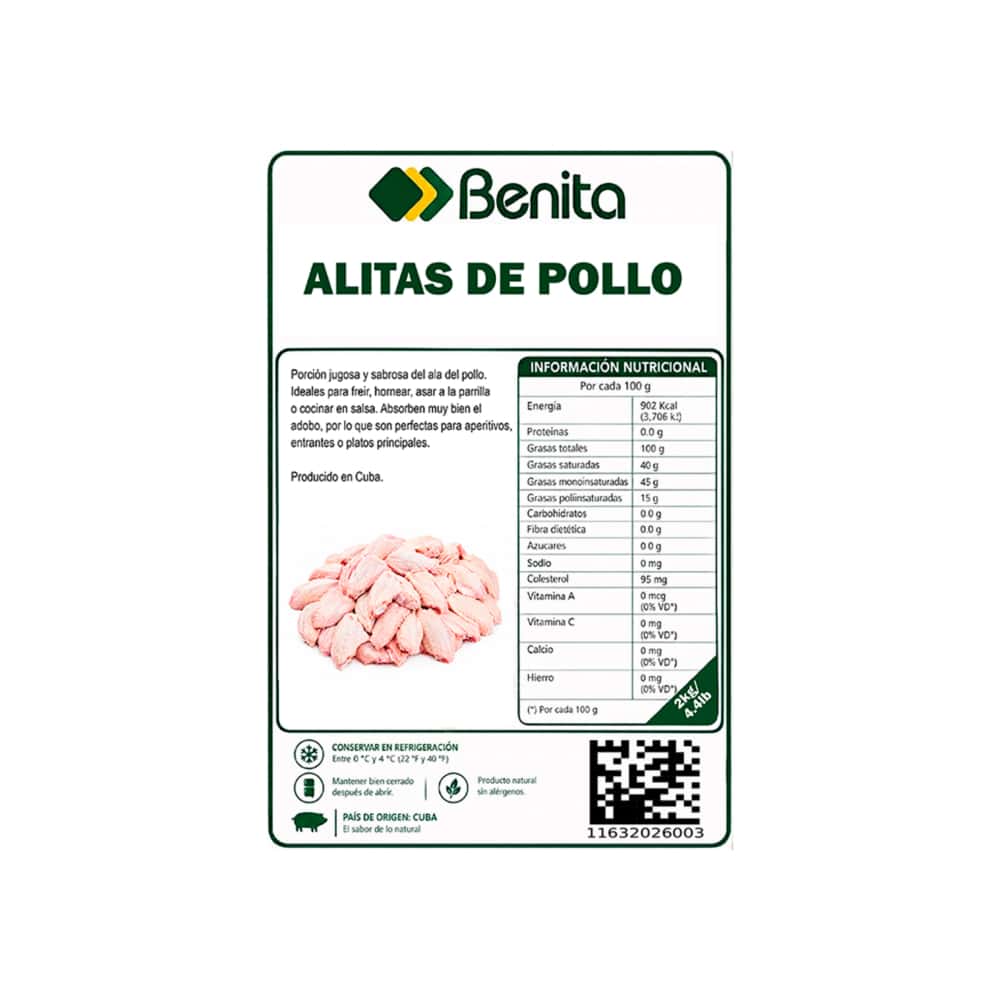 Alitas de pollo Benita (2 kg / 4.4 lb) - Miniatura 3