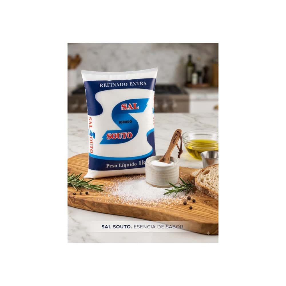 Sal refinada extra yodada Souto (1 kg / 2.20 lb) - Miniatura 4