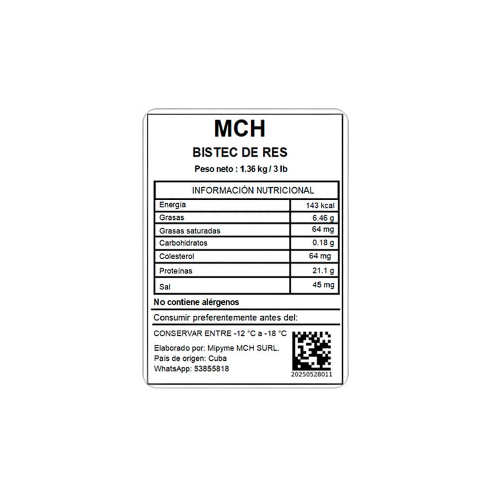Bistec de res MCH (1.36 kg / 3 lb) - Miniatura 4