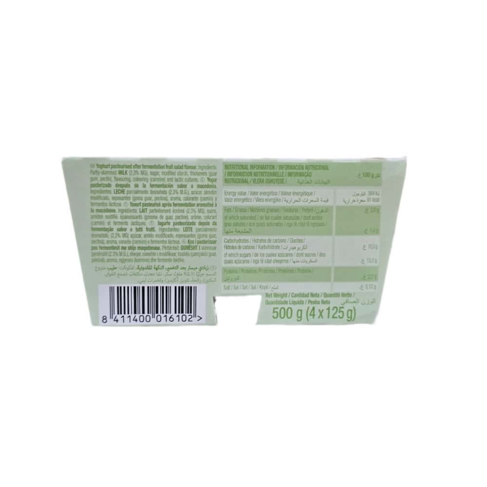 Yogur pasteurizado sabor a macedonia (12 x 125 g) - Miniatura 3