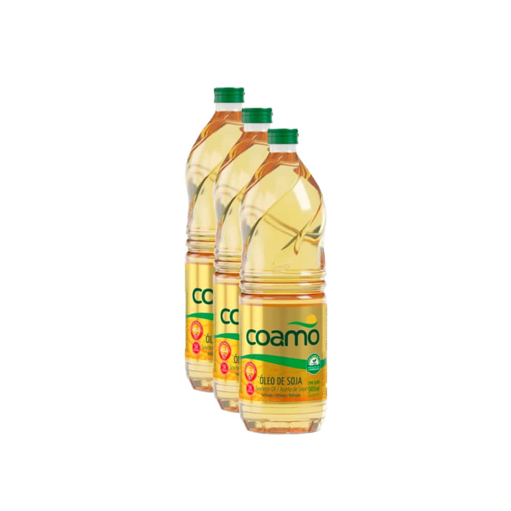Aceite de soja refinado Coamo (3 x 900 ml) - Miniatura 1