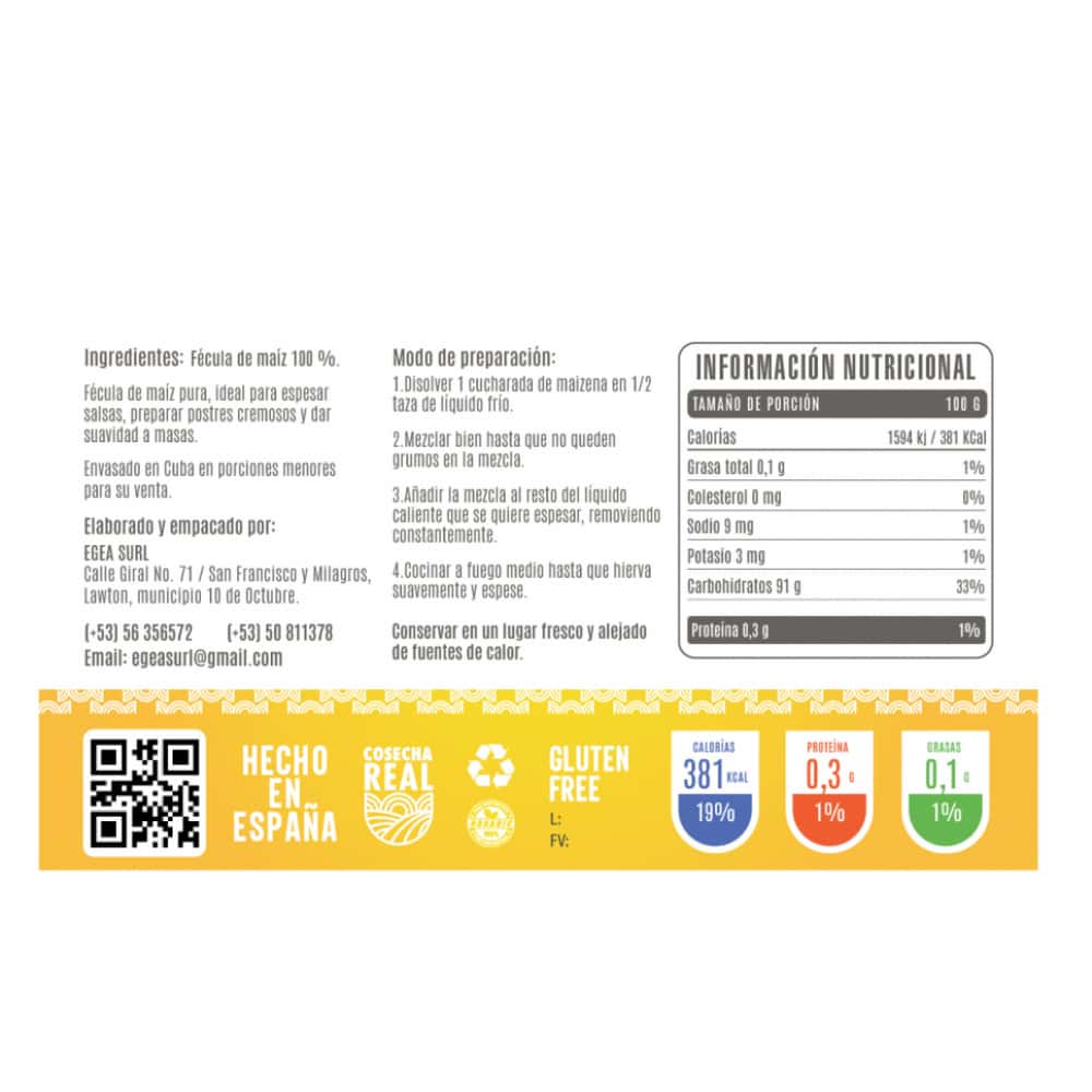 Maicena Cosecha Real (3 x 1 kg / 2.2 lb) - Miniatura 3
