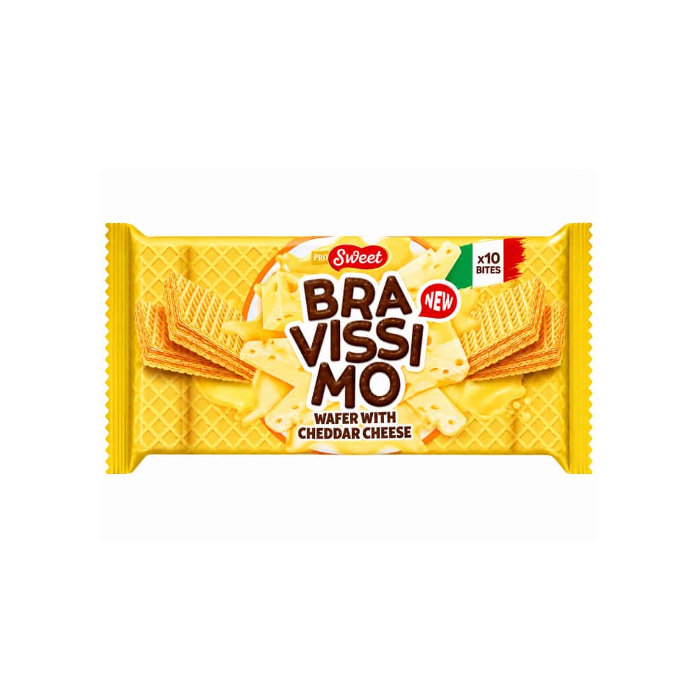 Oblea con queso cheddar Bravissimo Pro Sweet (50 g / 1.76 oz) - Miniatura 1