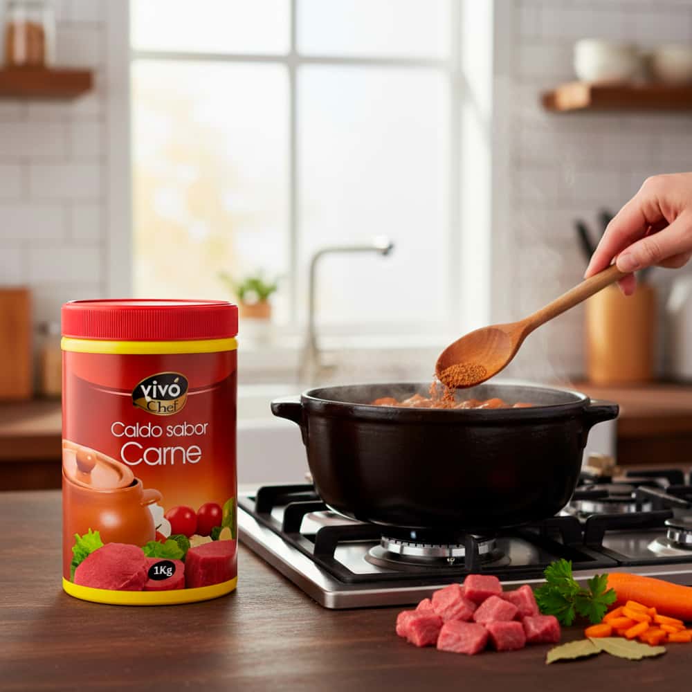 Caldo sabor carne Vivó Chef (1 kg / 2.2 lb) - Miniatura 5