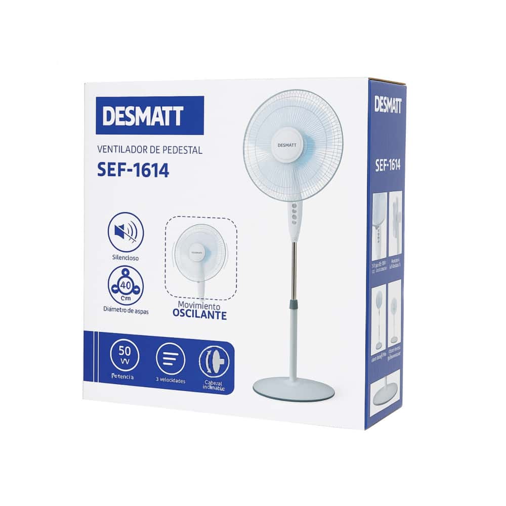 Ventilador de pedestal Desmatt SEF-1614 - Miniatura 3