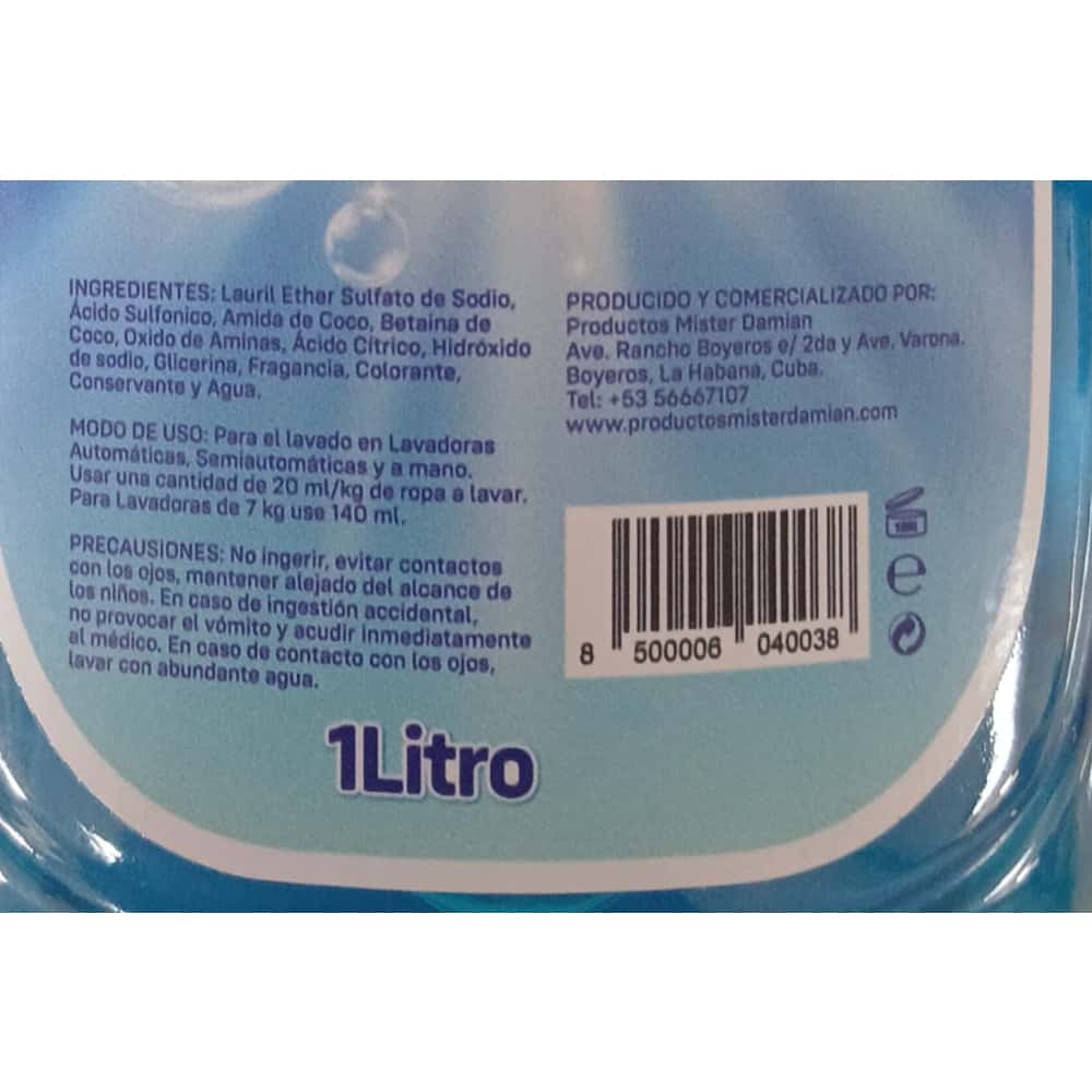 Detergente de lavar Mister Damian (1 L) - Miniatura 3