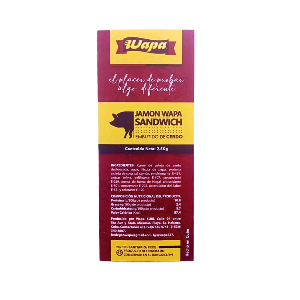 Jamón sandwich Wapa (2.5 kg / 5.5 lb) - Miniatura 4