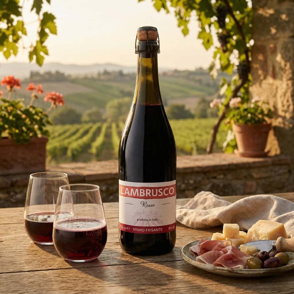 Vino tinto espumoso Lambrusco Rosso Continente (750 ml / 25.36 fl oz) - Miniatura 4
