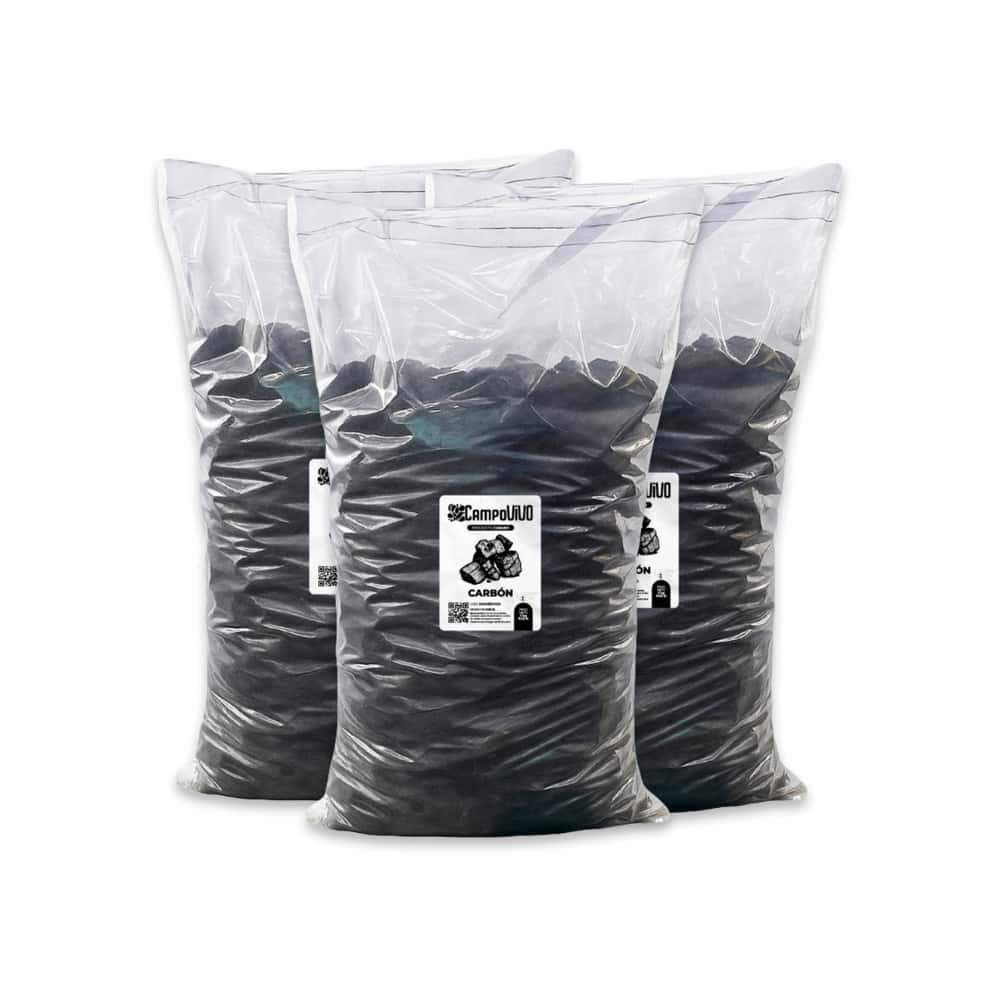 Carbón vegetal Campo Vivo (3 x 5 kg / 11.02 lb) - Miniatura 1