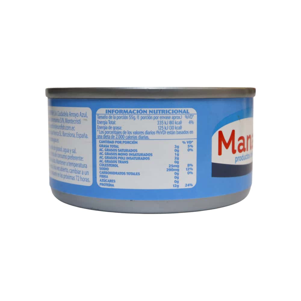Atún en trozos en aceite de girasol Manabí (85 g / 3 oz) - Miniatura 2