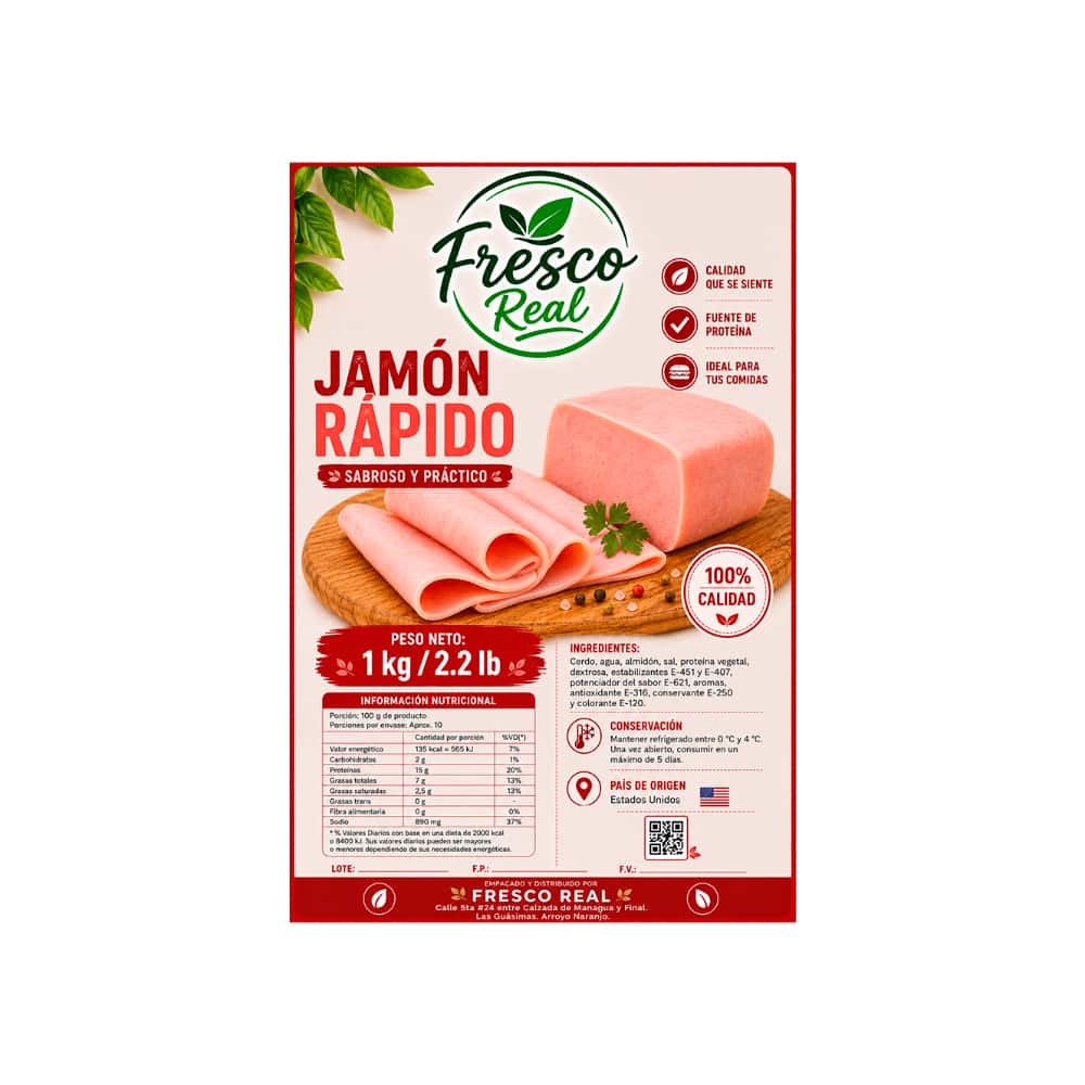 Jamón rápido Fresco Real (1 kg / 2.2 lb) - Miniatura 2