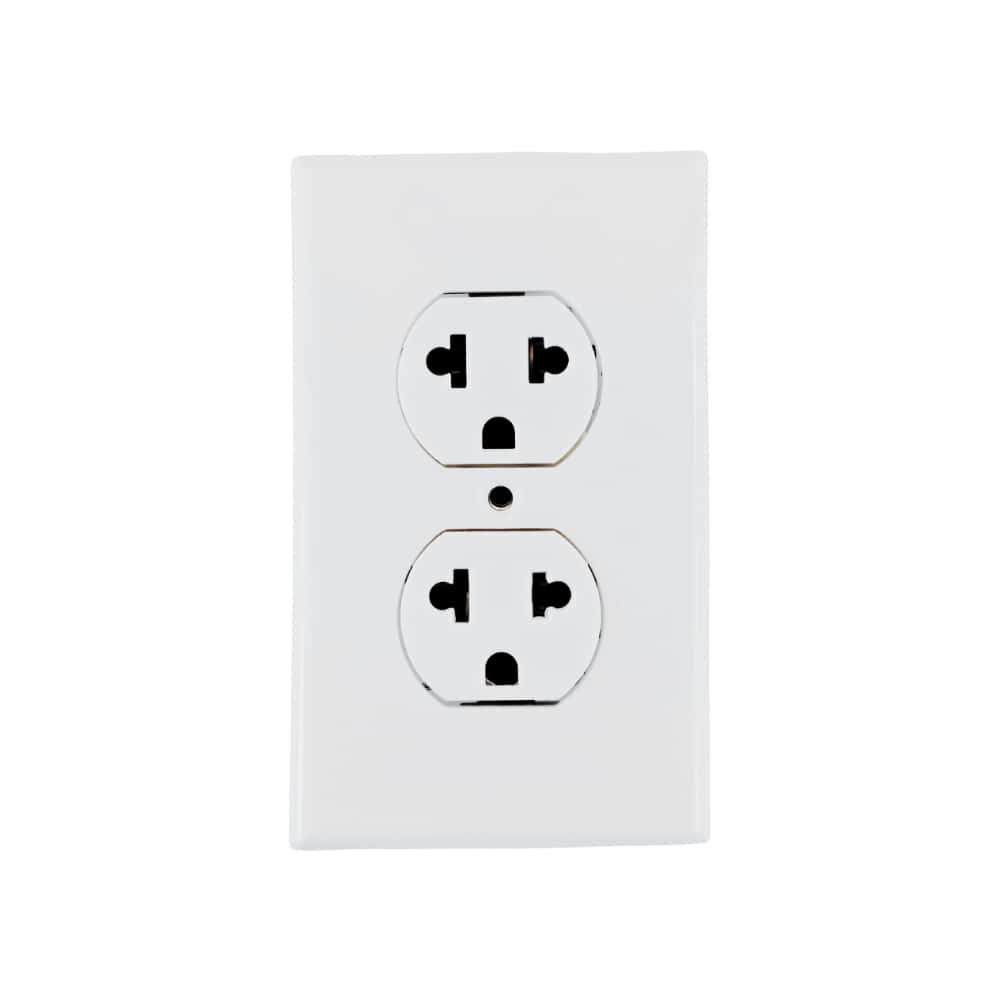 Tomacorriente doble con tapa blanca - 15 A y 125 V - Q7-Lumina - Miniatura 1