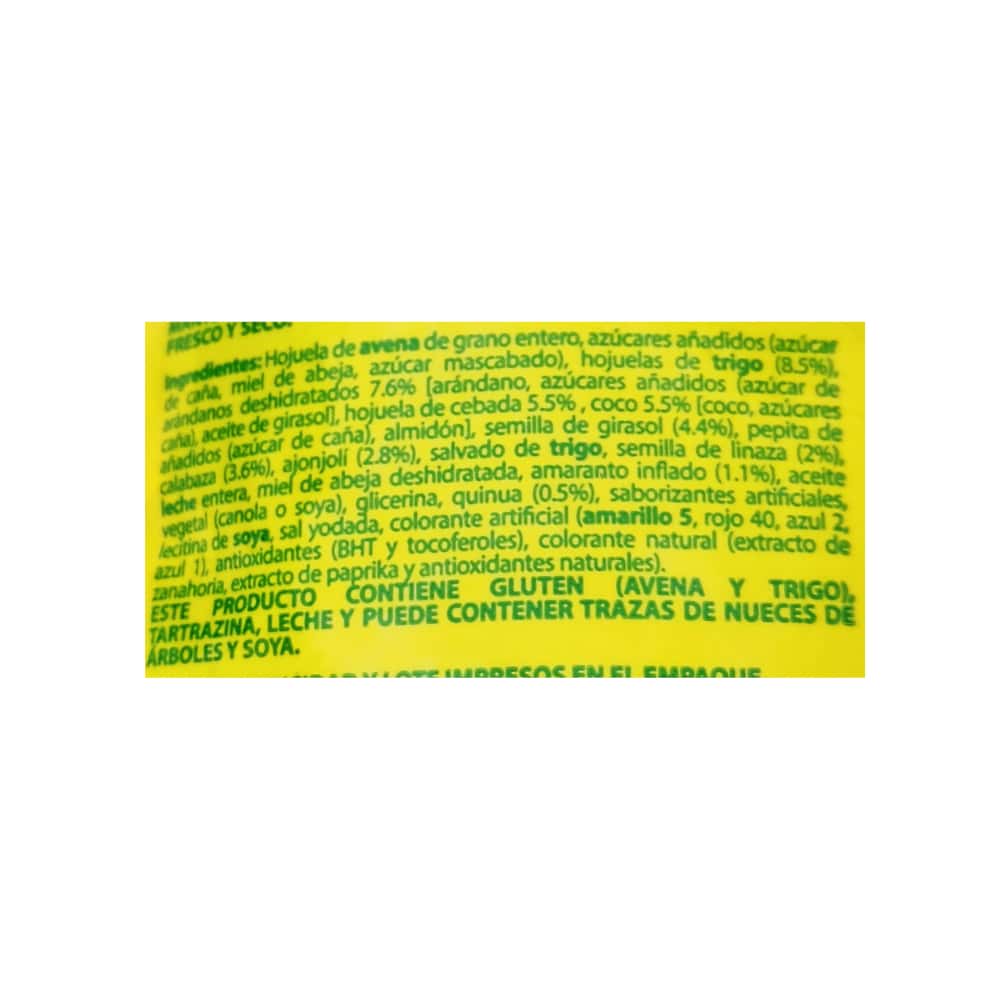 Cereal granola con cereales de grano entero, semillas y frutas Granola y Semillas Granvita (180 g / 6.3 oz) - Miniatura 4