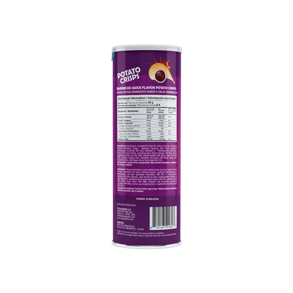 Papas fritas crujientes sabor a salsa barbacoa YEYA (160 g / 5.64 oz) - Miniatura 4