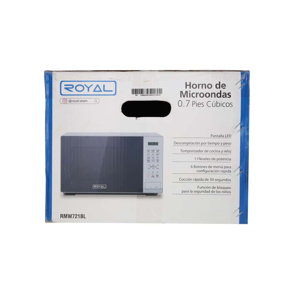 Microondas de 19.8 L color gris Royal RMW721BL - Miniatura 3