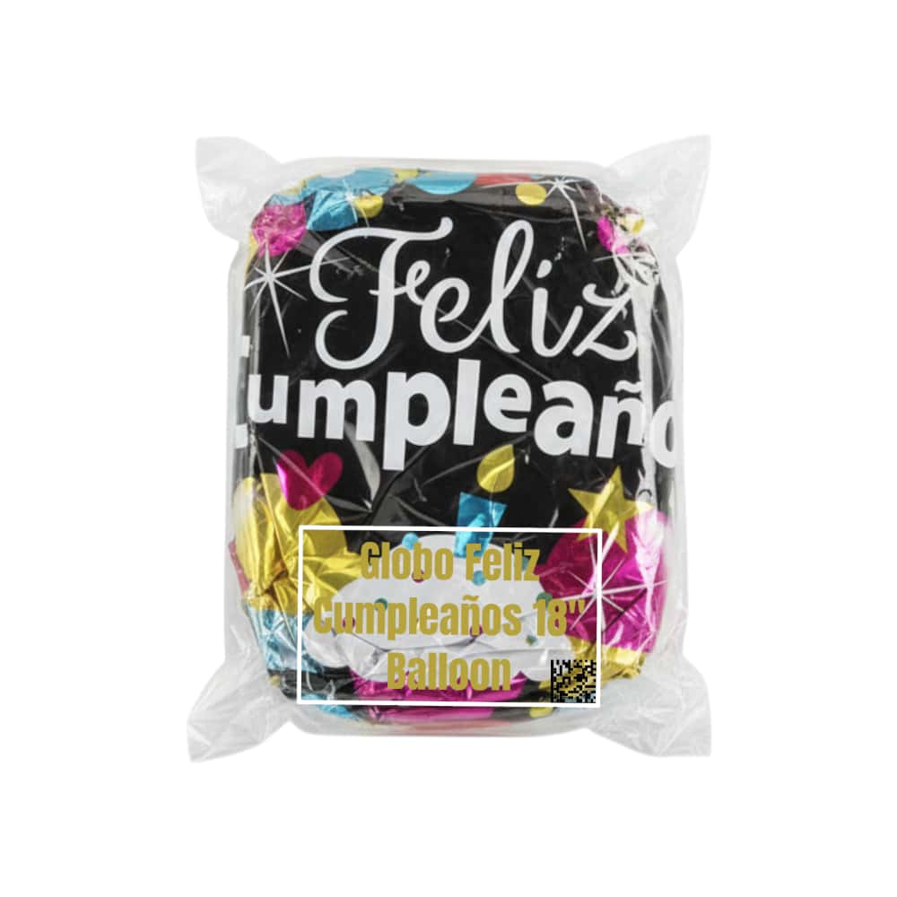 Globo con cartel de Feliz Cumpleaños Balloon (18 pulgadas) - Miniatura 2