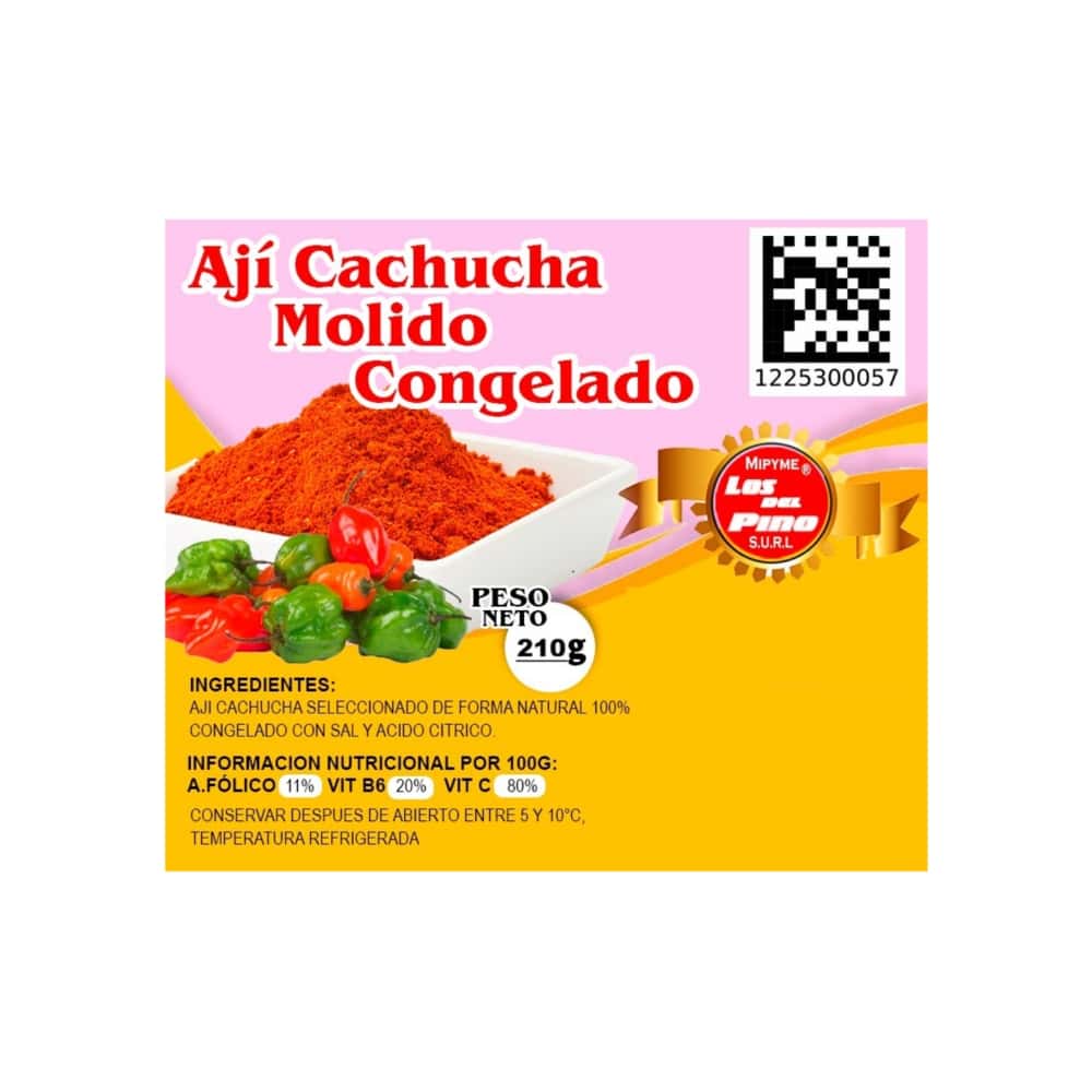 Ají cachucha molido congelado Los del Pino (210 g / 7.4 oz) - Miniatura 3