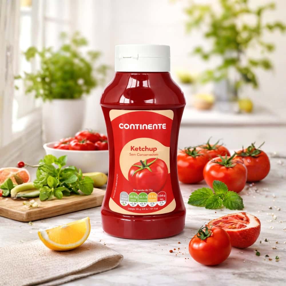 Ketchup natural sin gluten Continente (560 g / 19.75 oz) - Miniatura 4