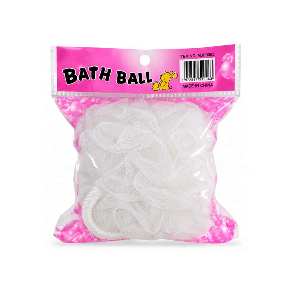 Esponja de baño tipo malla blanca Mujinhua - Miniatura 2
