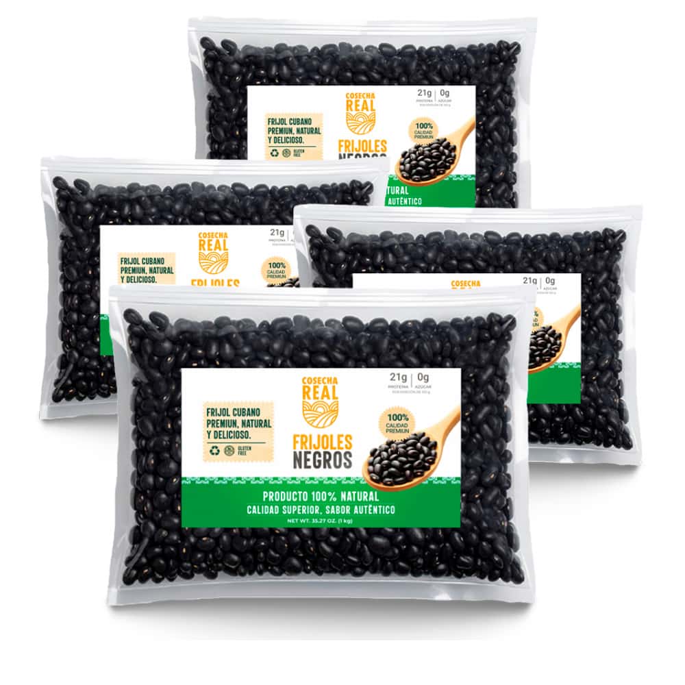 Frijoles negros Cosecha Real (4 x 1 kg / 2.2 lb) - Miniatura 1