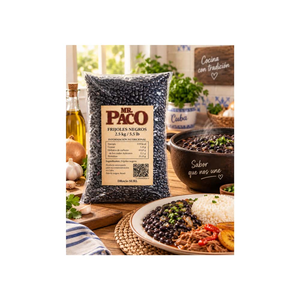 Frijoles negros Mr. Paco (2.5 kg / 5.5 lb) - Miniatura 4