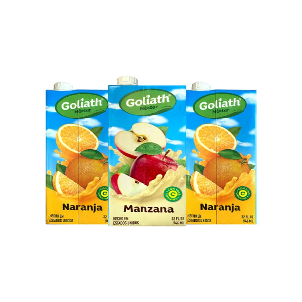 Jugos mixtos sabor a manzana + naranja Goliath - Miniatura 1