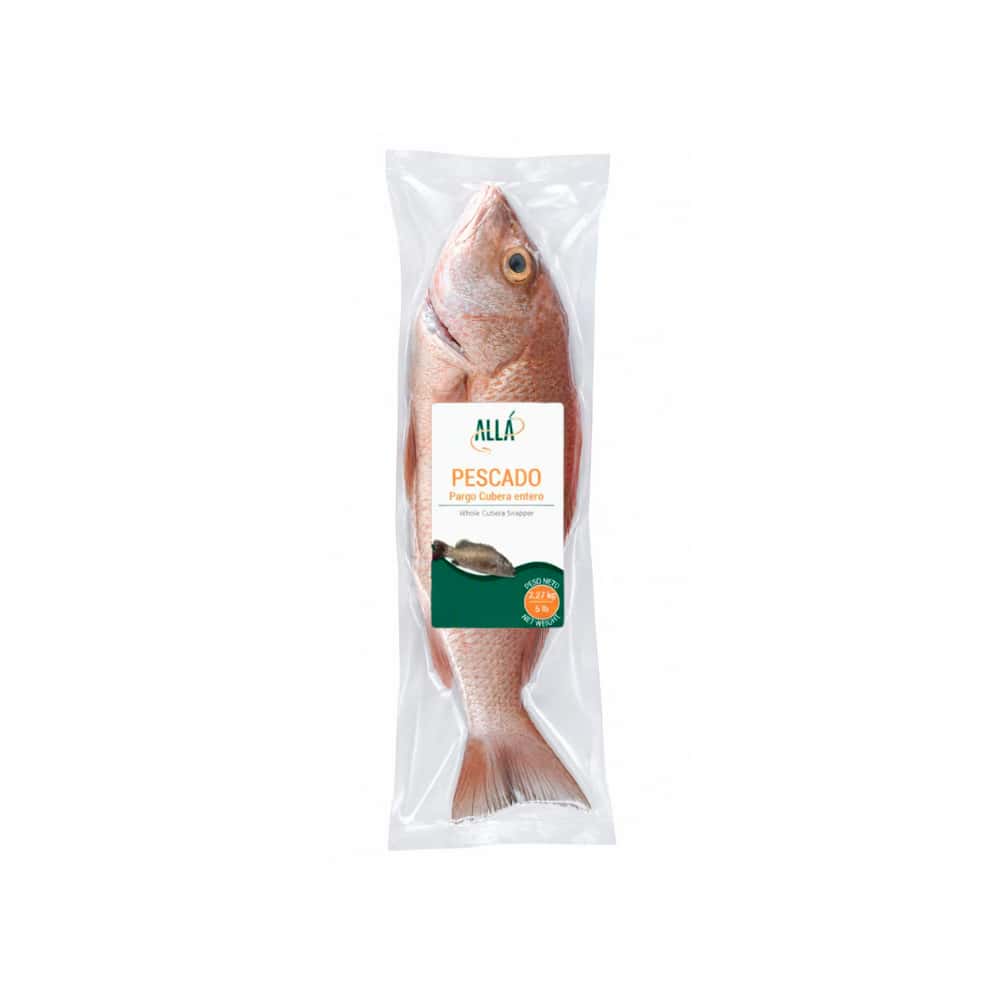 Pescado pargo cubera entero ALLÁ (2.27 kg / 5 lb) - Miniatura 2