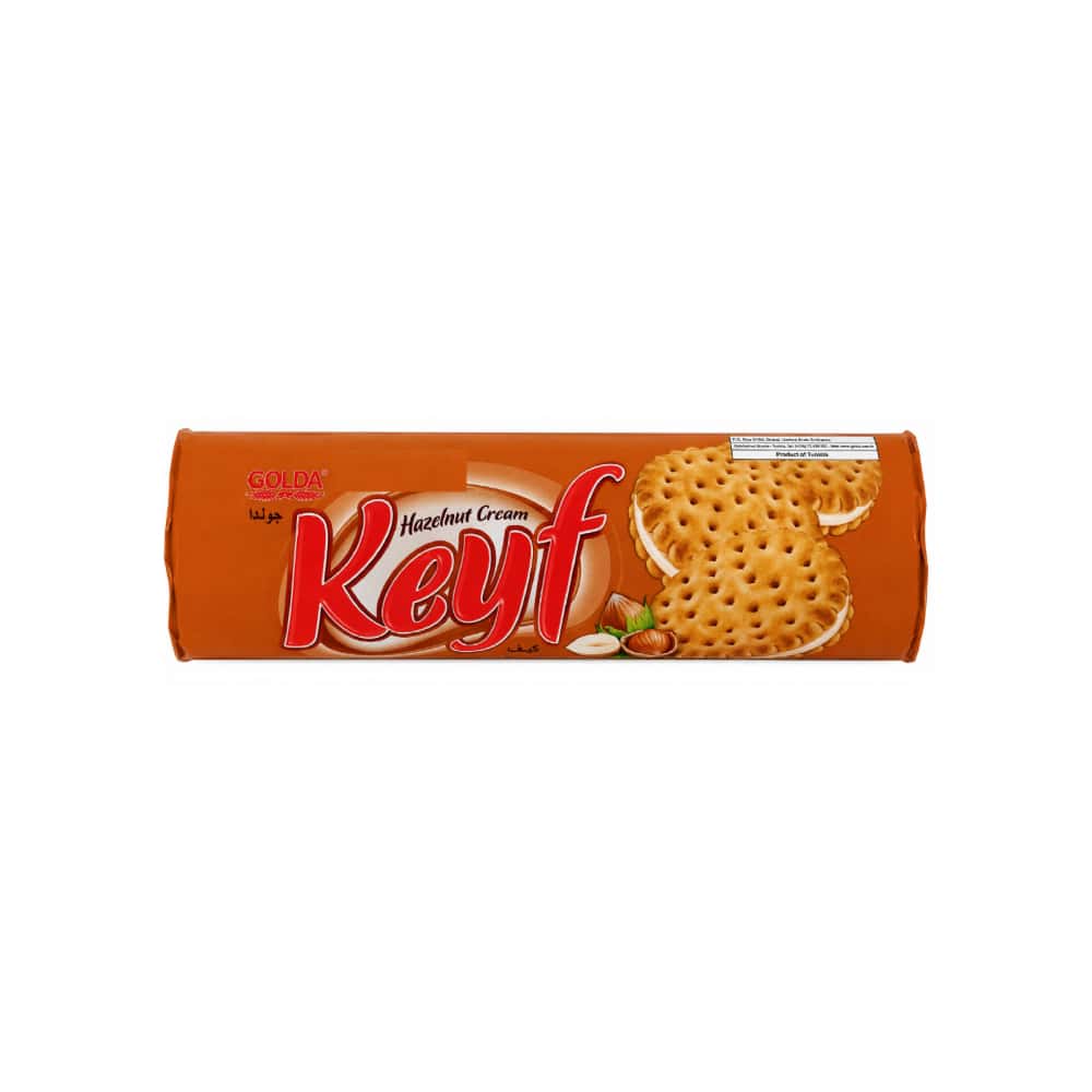 Galleta sándwich de crema de avellana Keyf Golda (140 g / 4.94 oz) - Miniatura 1
