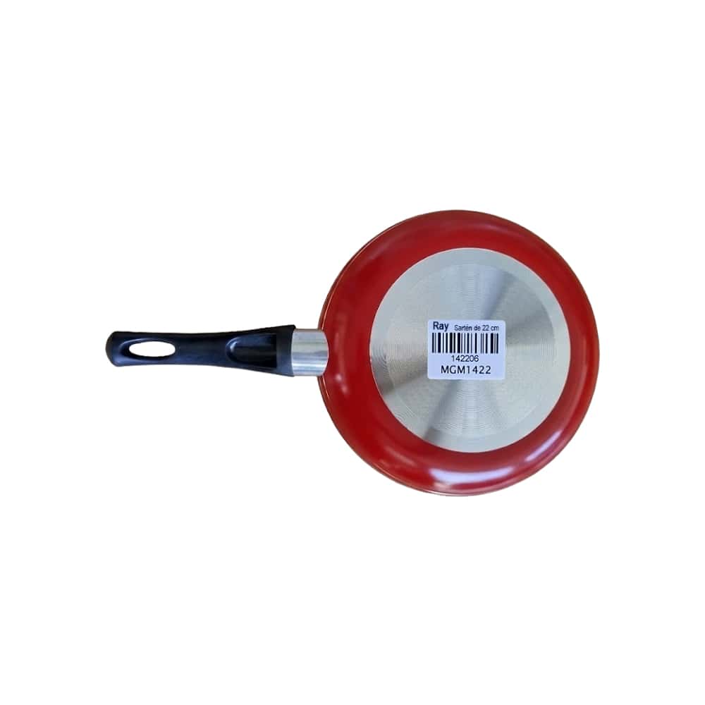 Sartén de 22 cm antiadherente esmaltado exterior rojo Ray - Miniatura 2