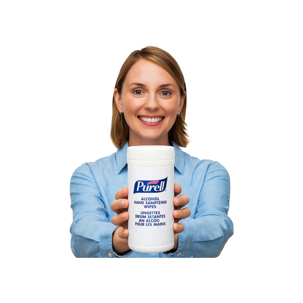 Toallitas desinfectantes de manos con alcohol Purell (5 x 80 U) - Miniatura 5