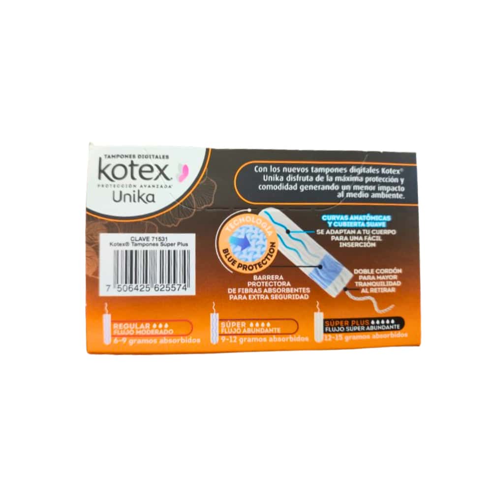 Tampones digitales súper plus Unika Kotex - Miniatura 2