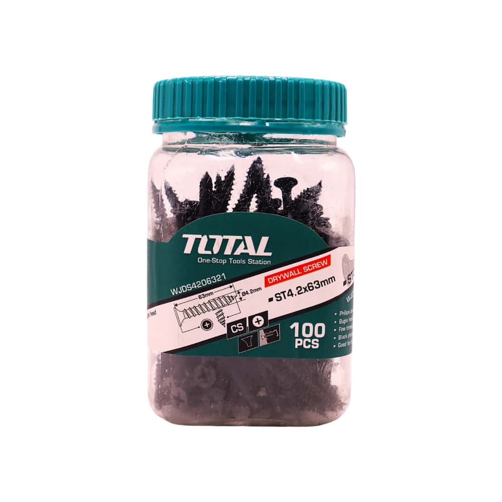 Tornillo 4.2 x 63 mm para paneles de yeso WJDS4206321 Total Tools (100 U) - Miniatura 5