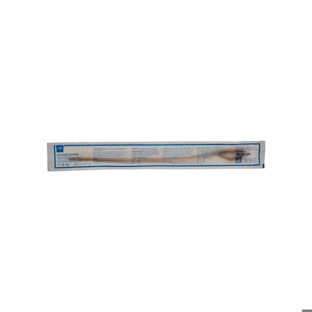 Catéter de foley 2 vias de látex con recubrimiento elastomérico de silicona 20 Fr 30 ml Medline - Miniatura 2